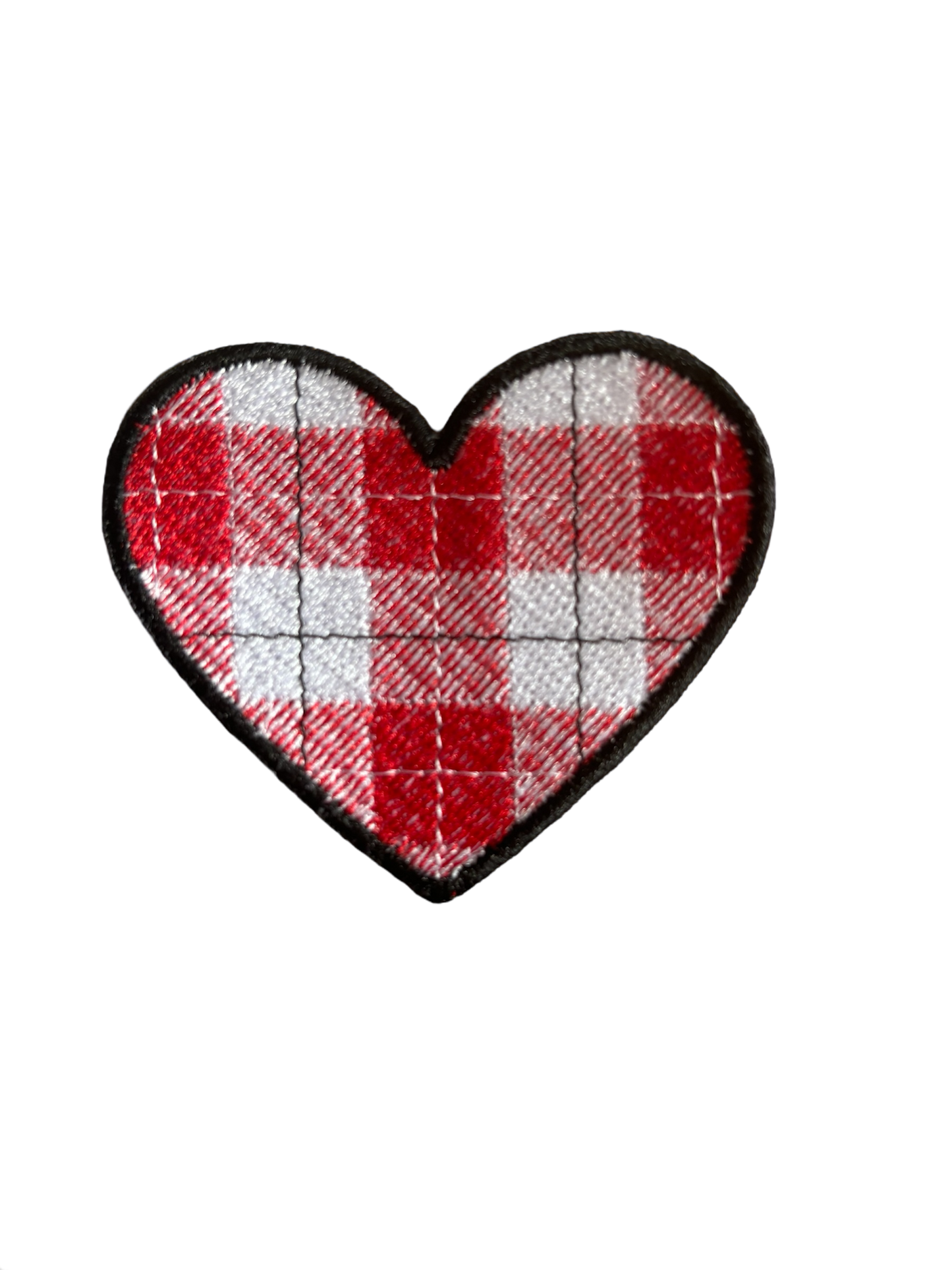 Love Heart Tartan Patch