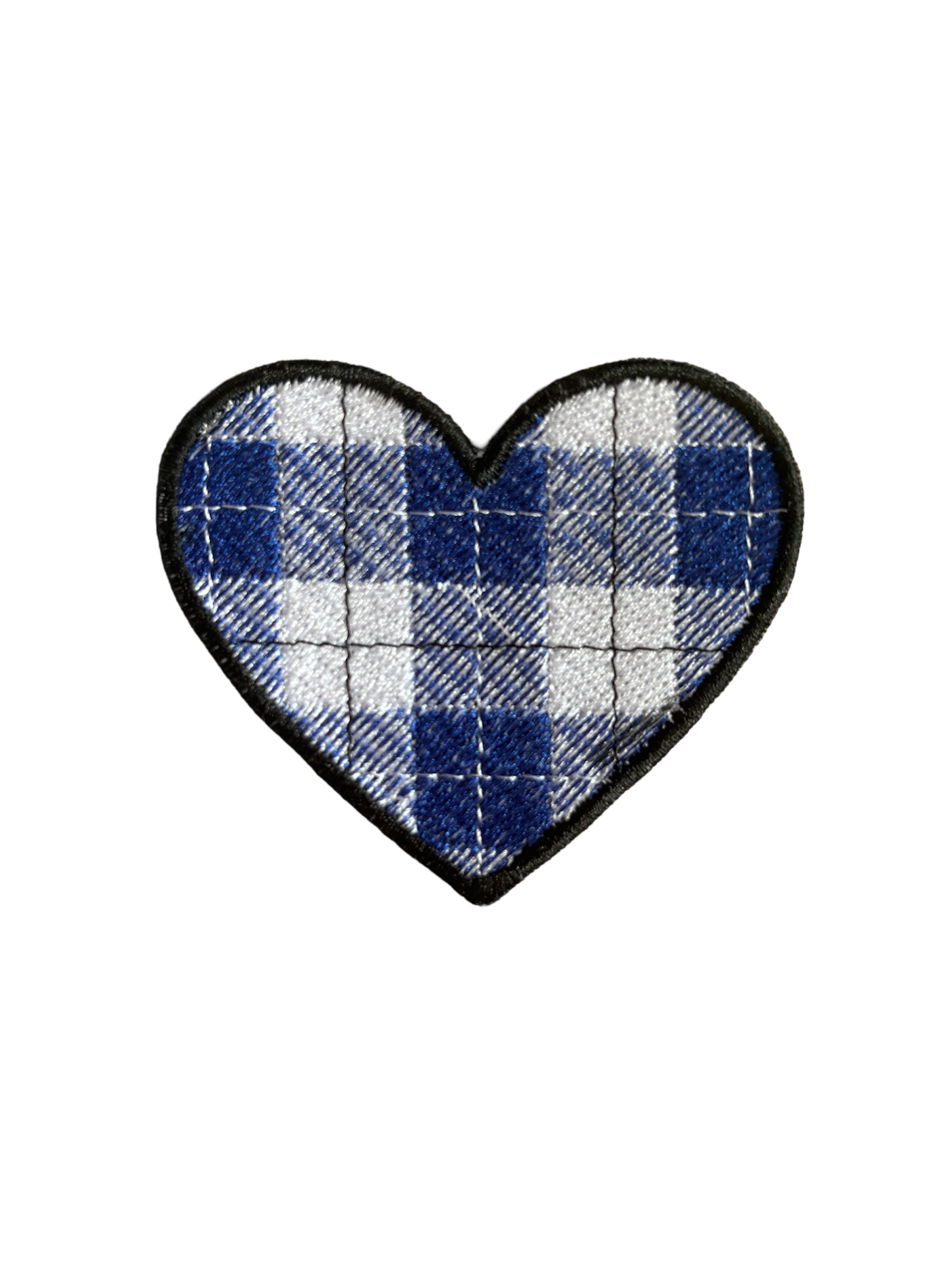 Love Heart Tartan Patch
