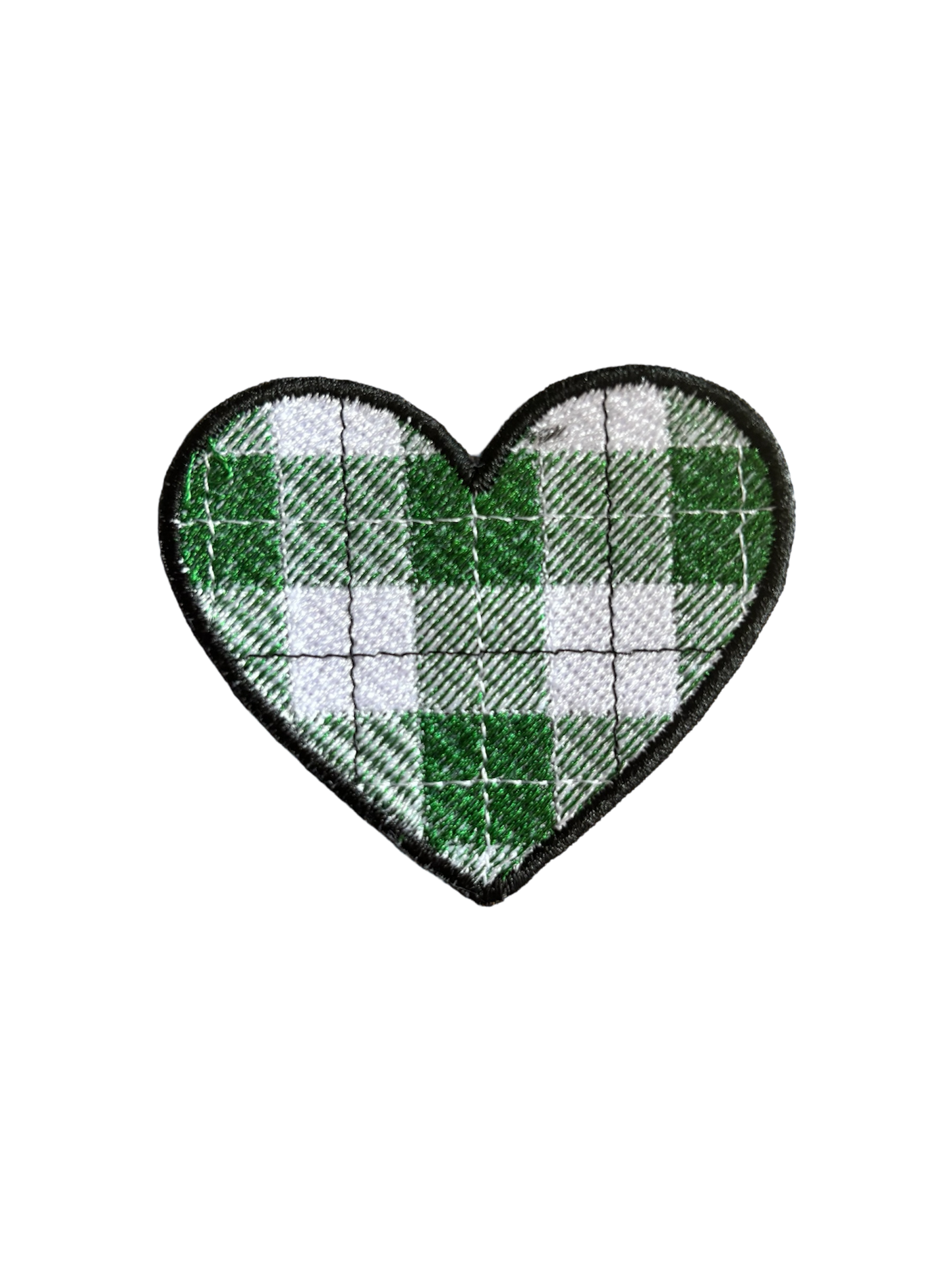 Love Heart Tartan Patch