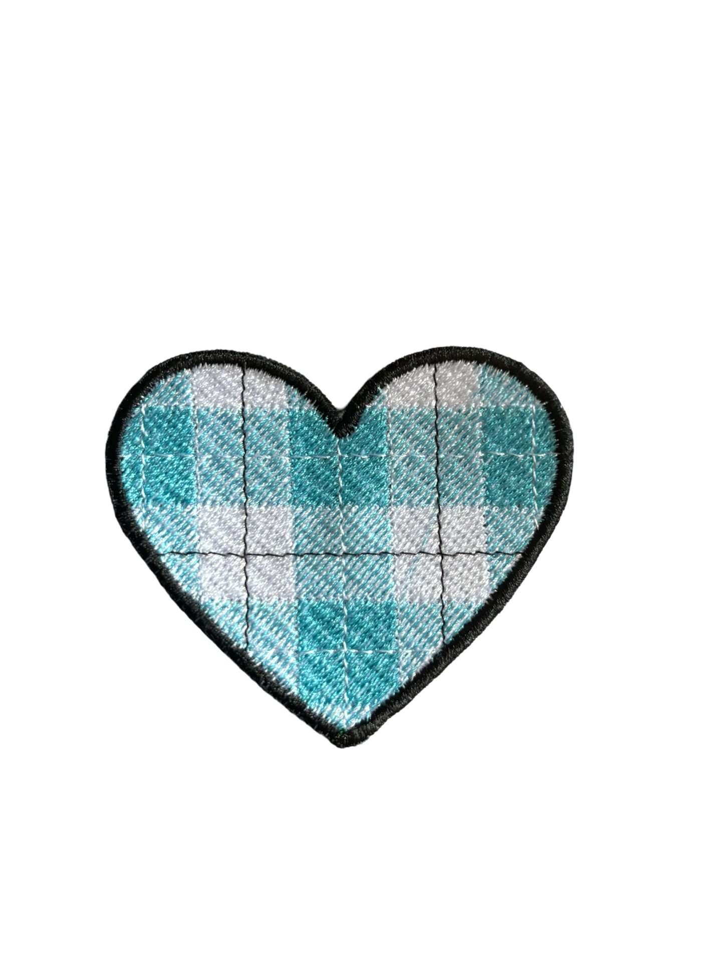 Love Heart Tartan Patch