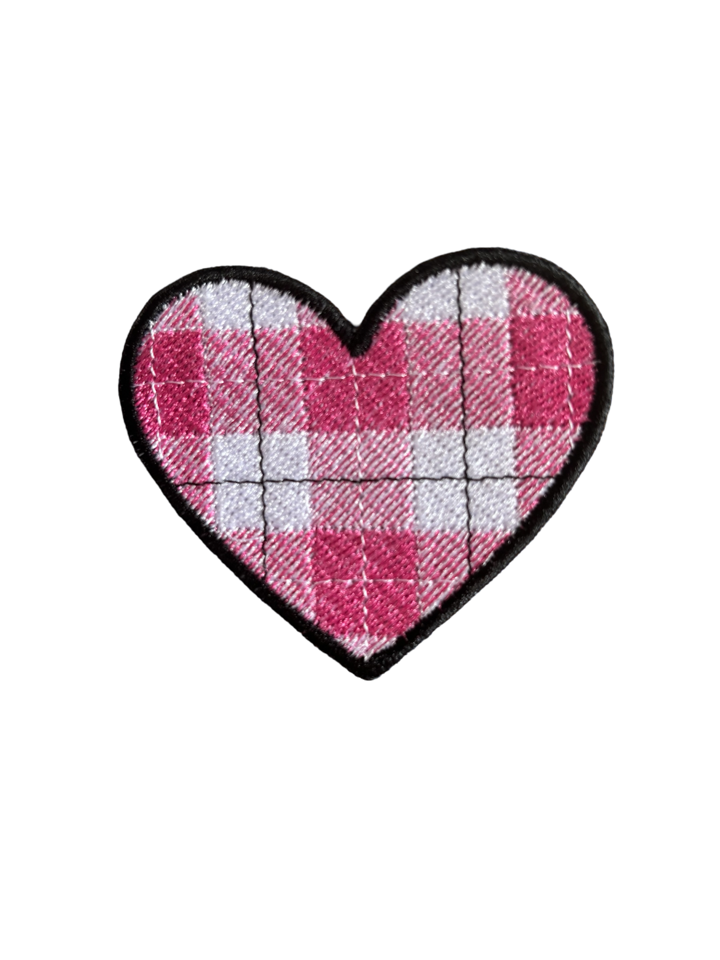 Love Heart Tartan Patch