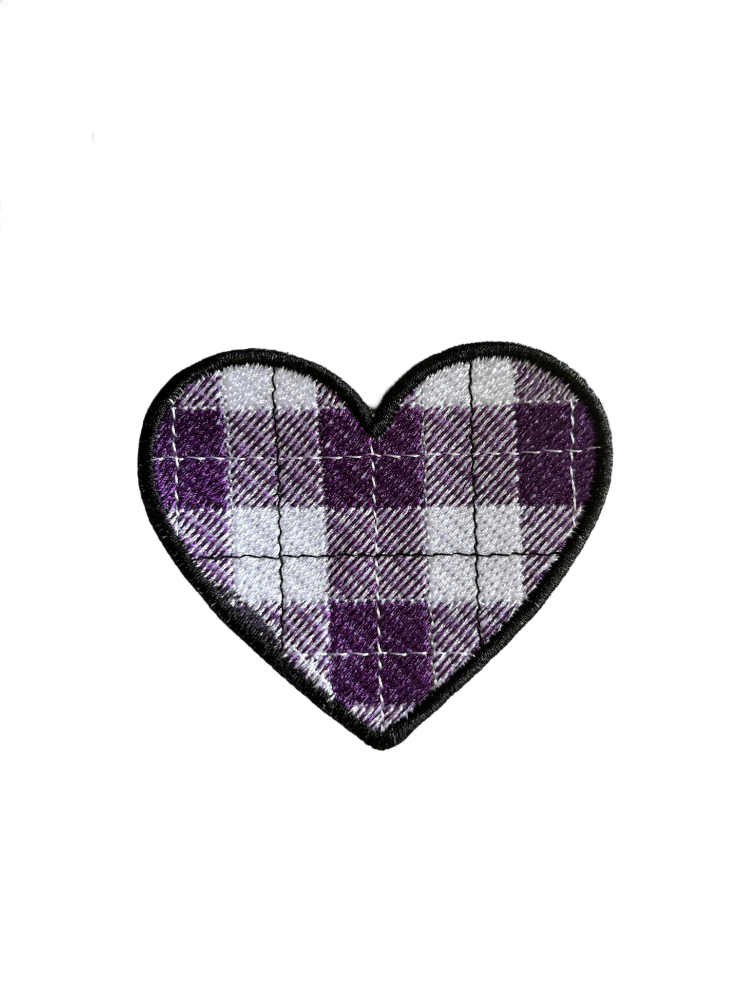 Love Heart Tartan Patch